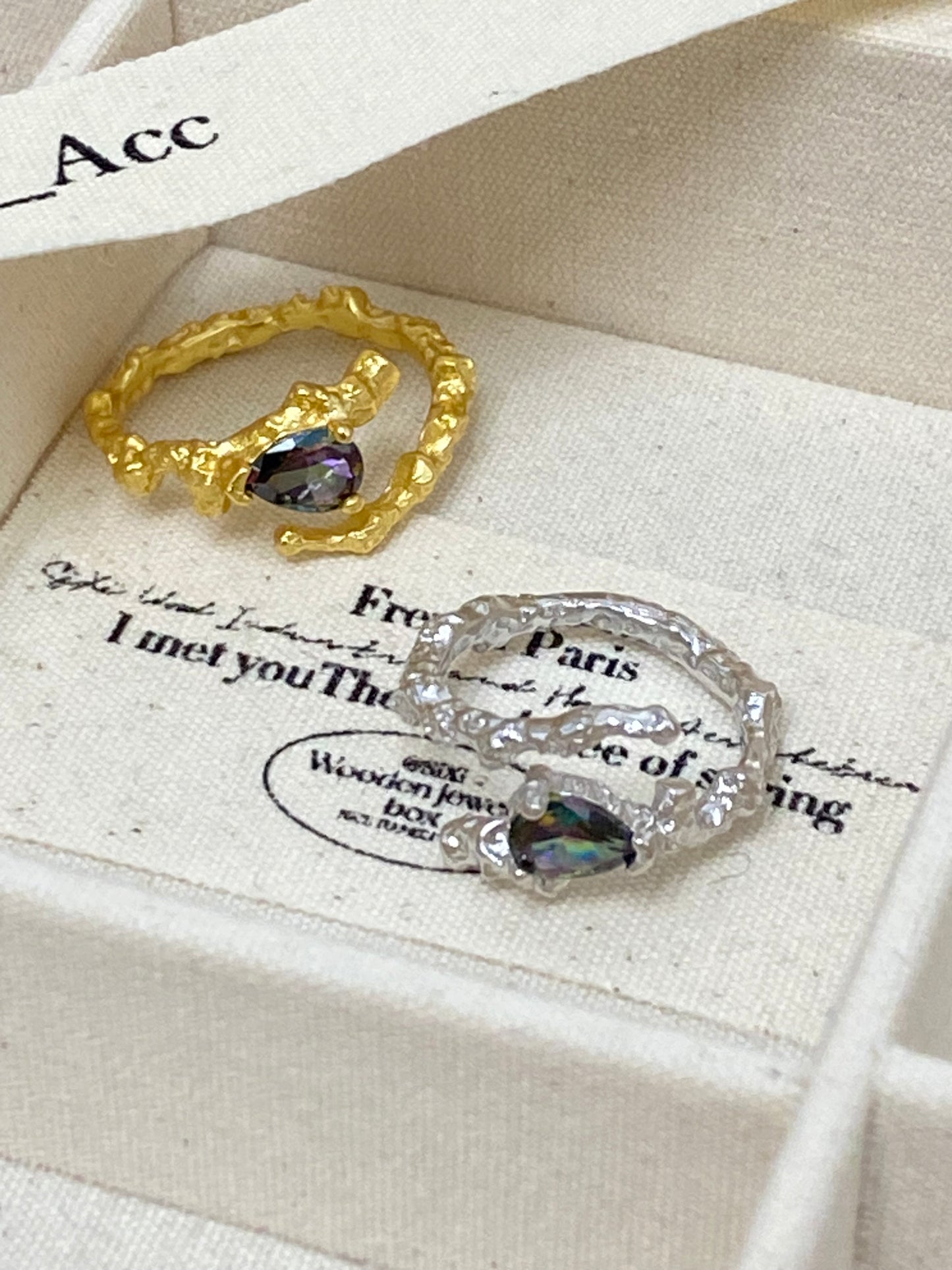 “Darkside” Zircon Ring