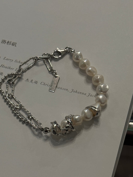Petite Pearl Chain Bracelet