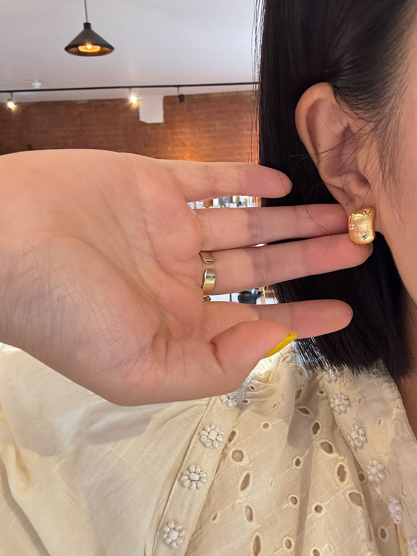 Brushed Earring
