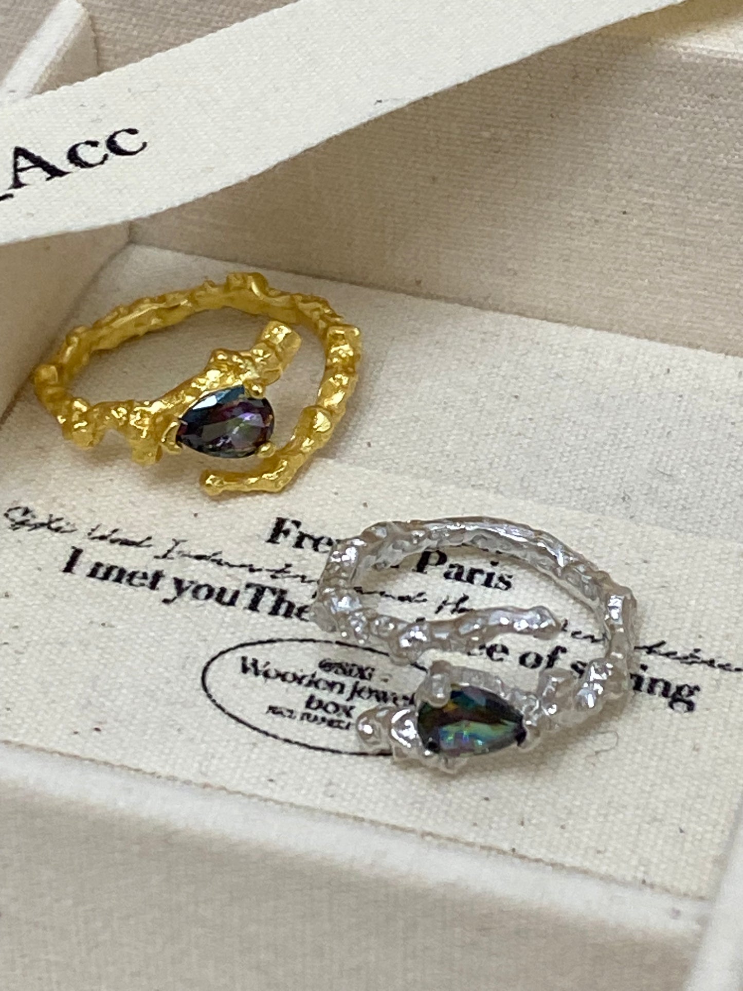 “Darkside” Zircon Ring